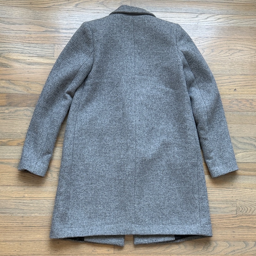 Zara Charcoal Double-Breasted Pea Coat size XS gray - Picture 6 of 6